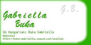 gabriella buka business card